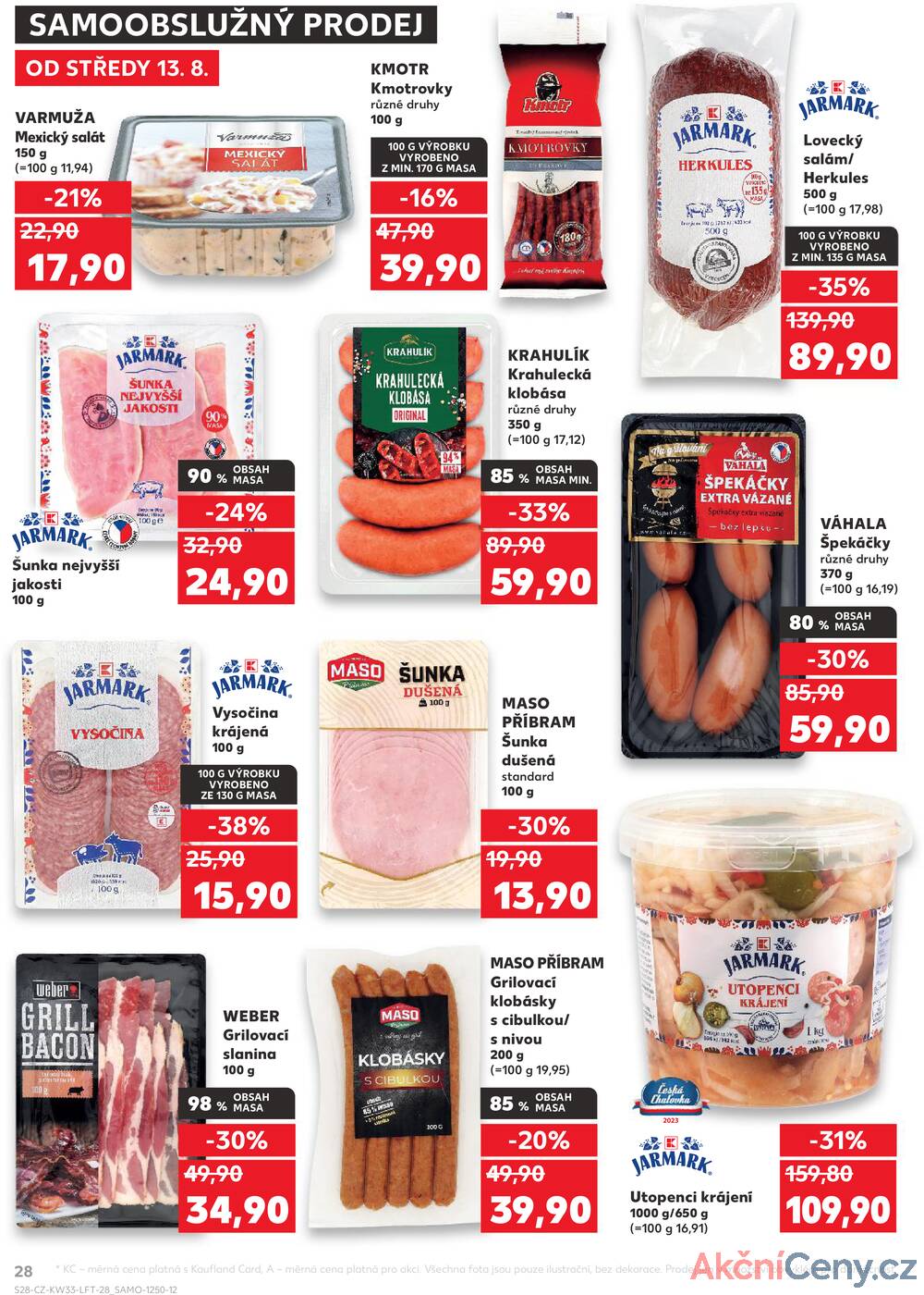 Leták Kaufland - Kaufland 13.8. - 19.8. - Kaufland - Hodonín (Konečná) - strana 28
