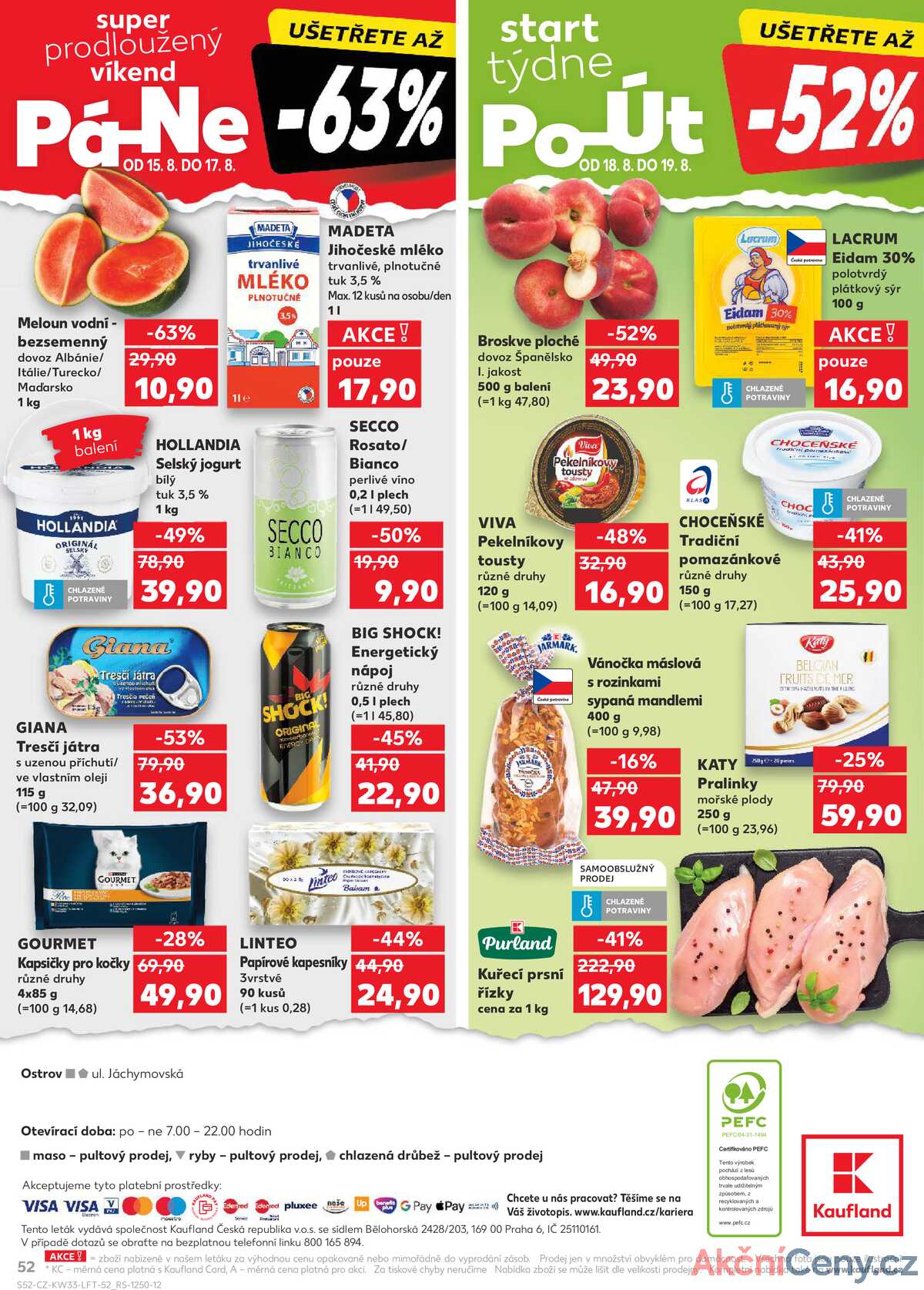 Kaufland 13.8. - 19.8. - Kaufland - Ostrov - Jáchymovská strana 52