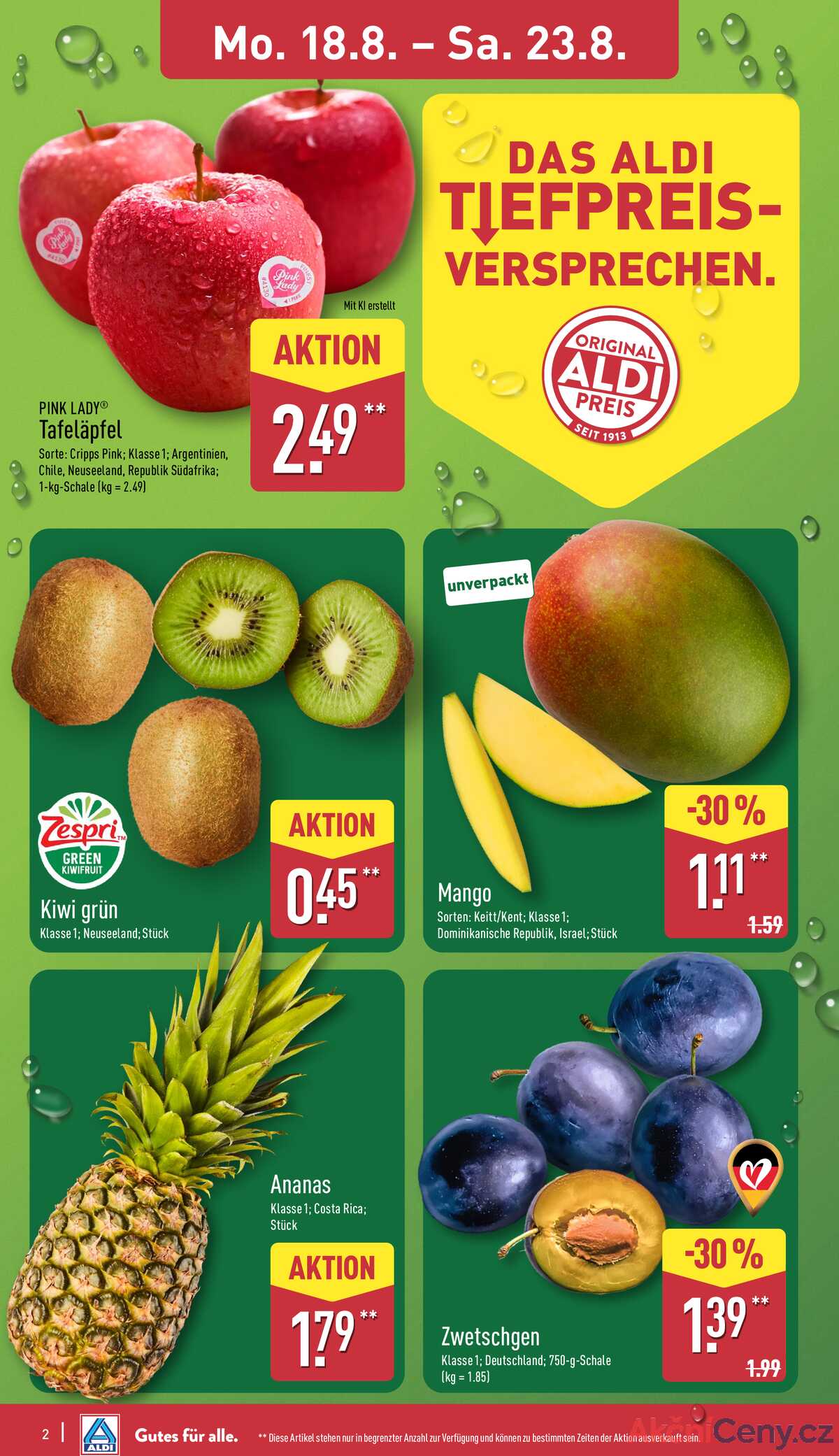 Leták ALDI Německo 18.8.-24.8.2025 strana 2