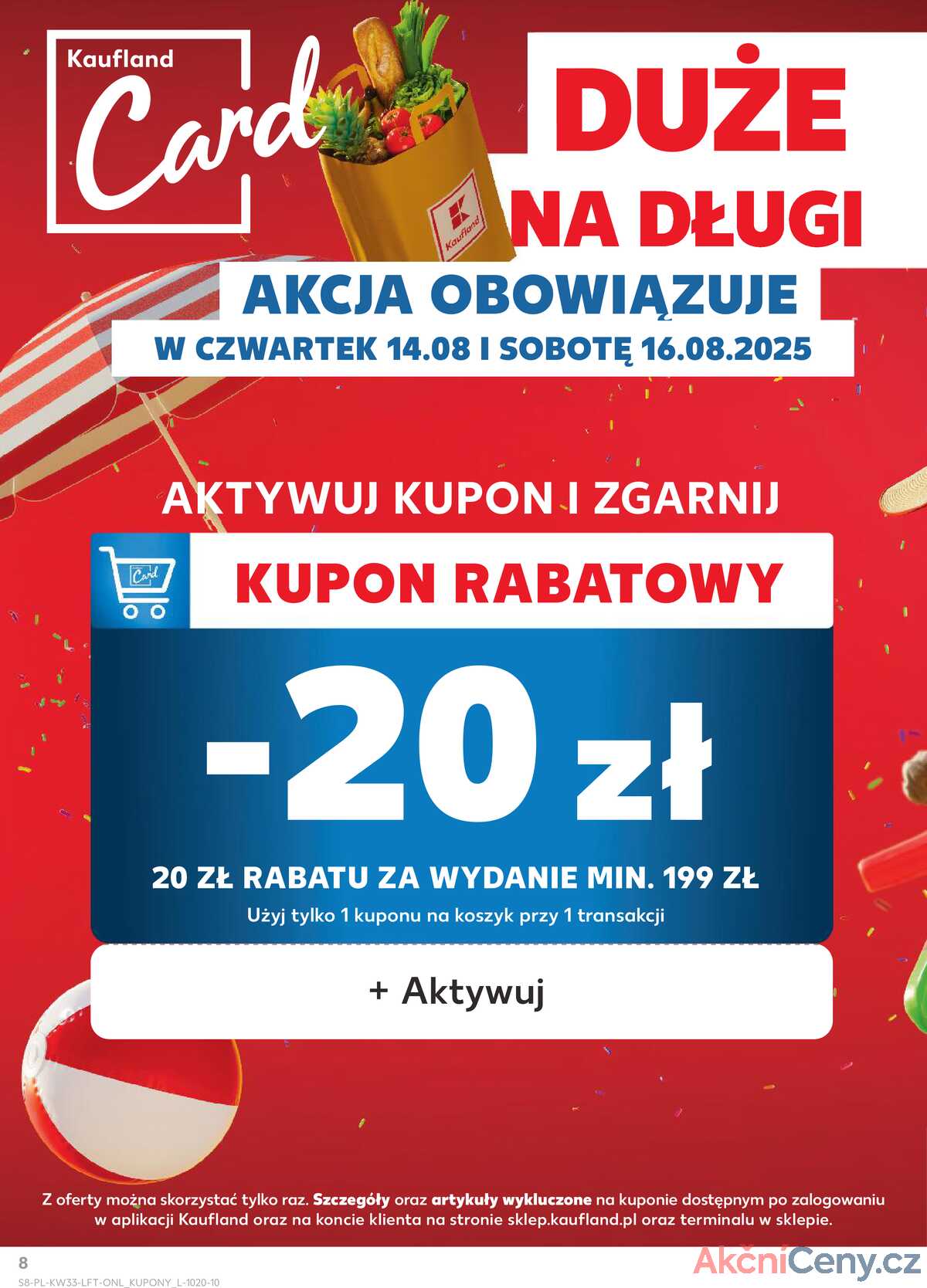 Leták Kaufland Polsko 13.8.-20.8.2025 - Noviny týdne strana 8