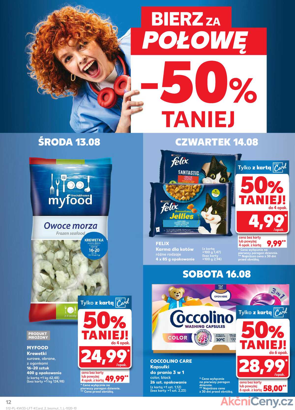 Leták Kaufland Polsko 13.8.-20.8.2025 - Noviny týdne strana 12