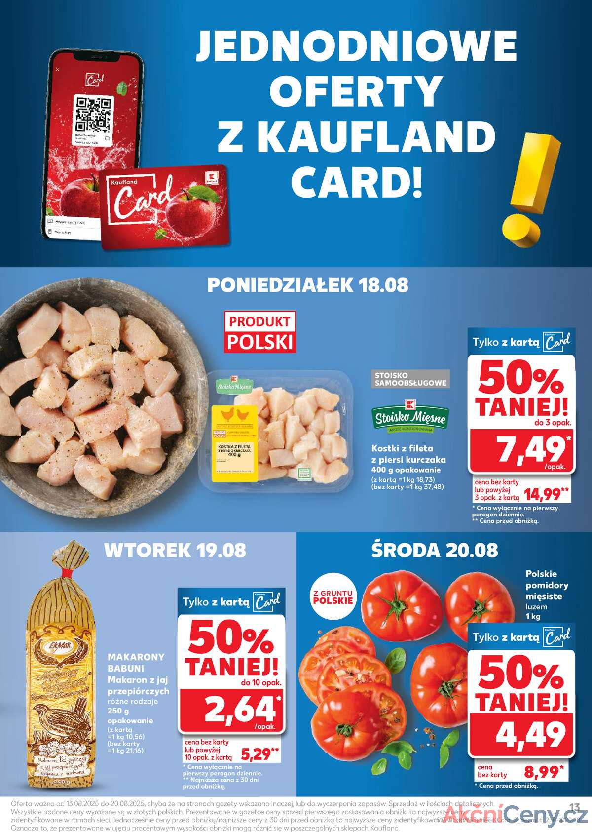 Leták Kaufland Polsko 13.8.-20.8.2025 - Noviny týdne strana 13