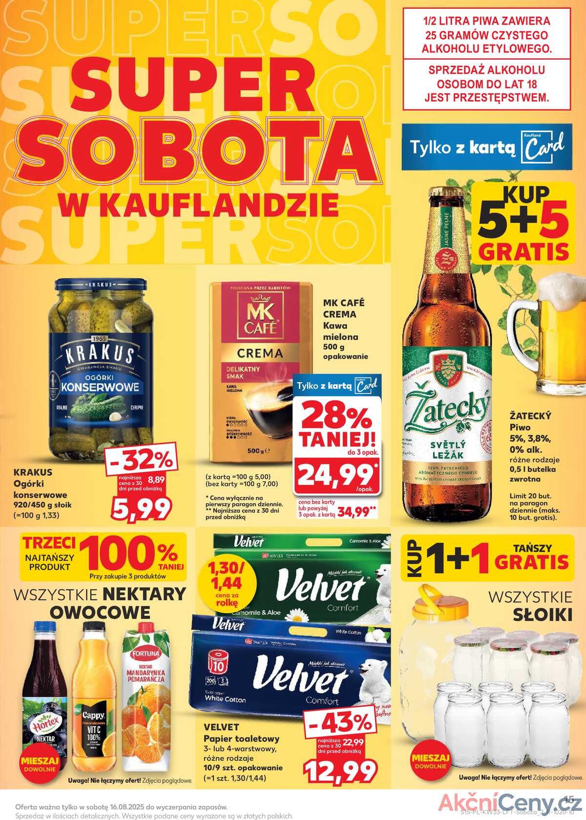 Leták Kaufland Polsko 13.8.-20.8.2025 - Noviny týdne strana 15