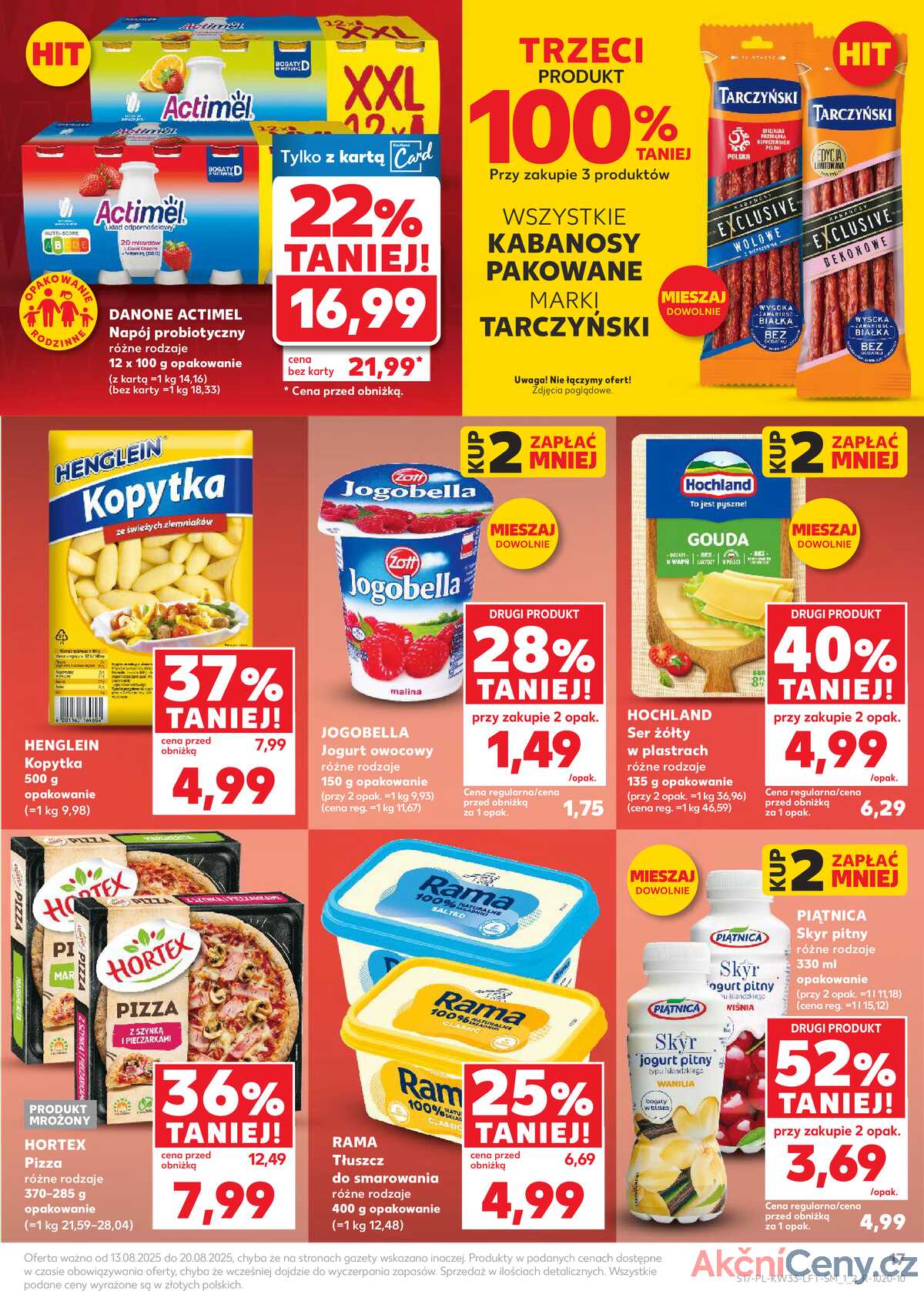 Leták Kaufland Polsko 13.8.-20.8.2025 - Noviny týdne strana 17