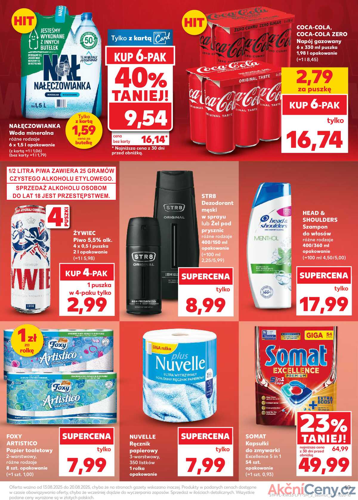 Leták Kaufland Polsko 13.8.-20.8.2025 - Noviny týdne strana 19