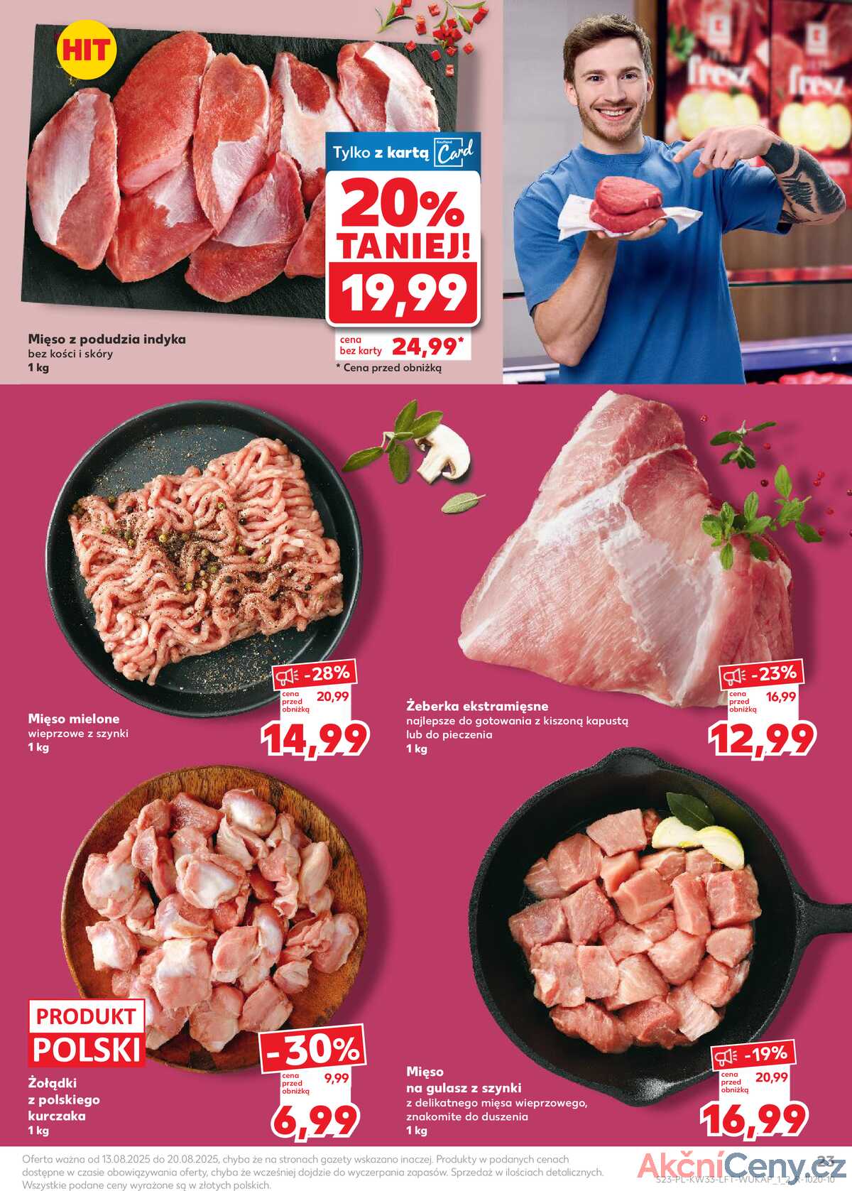 Leták Kaufland Polsko 13.8.-20.8.2025 - Noviny týdne strana 23