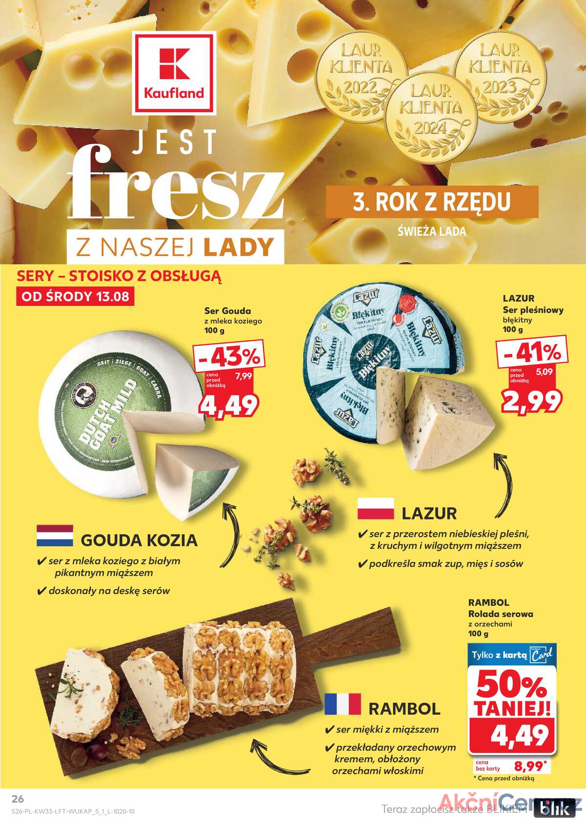 Leták Kaufland Polsko 13.8.-20.8.2025 - Noviny týdne strana 26