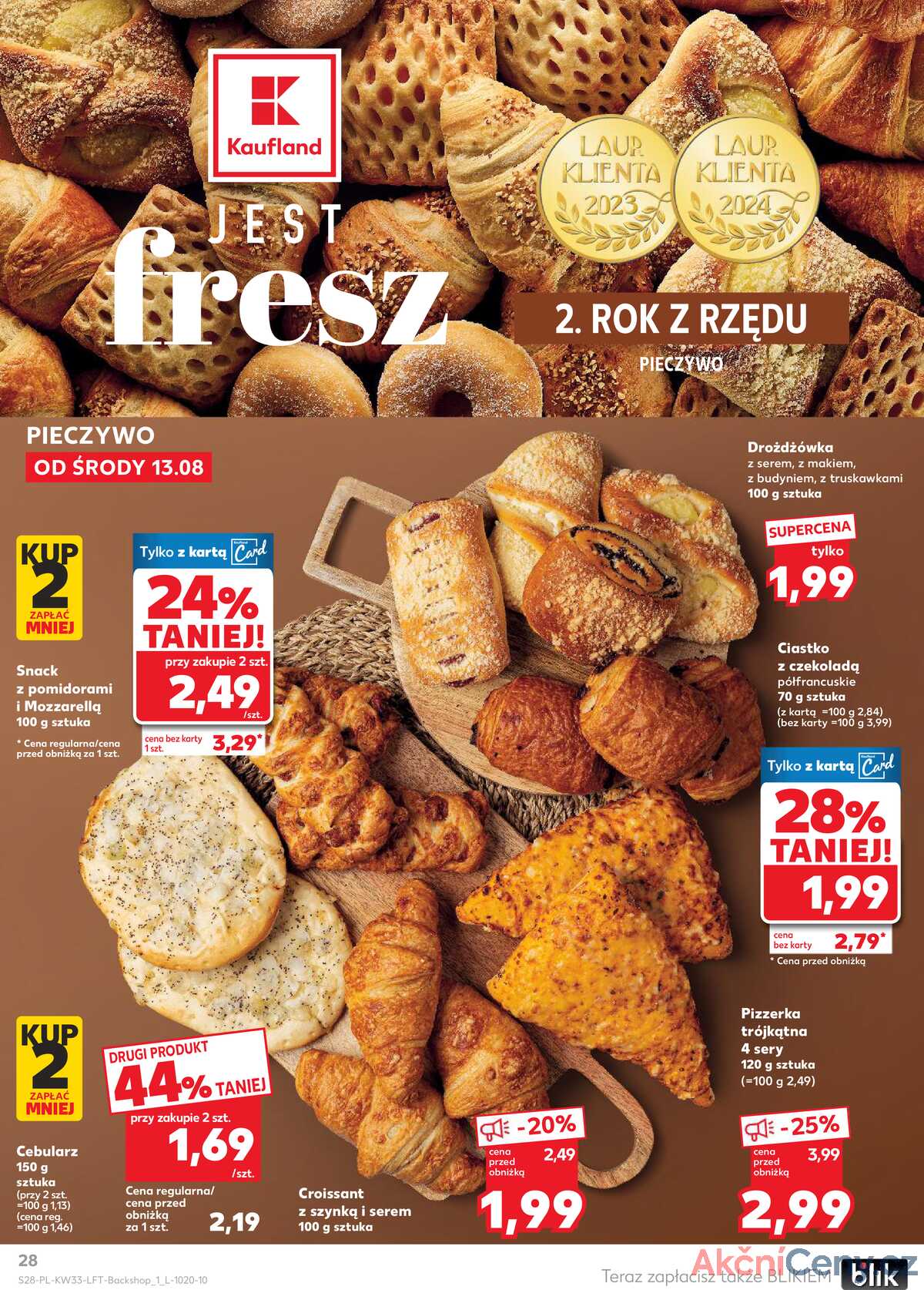 Leták Kaufland Polsko 13.8.-20.8.2025 - Noviny týdne strana 28