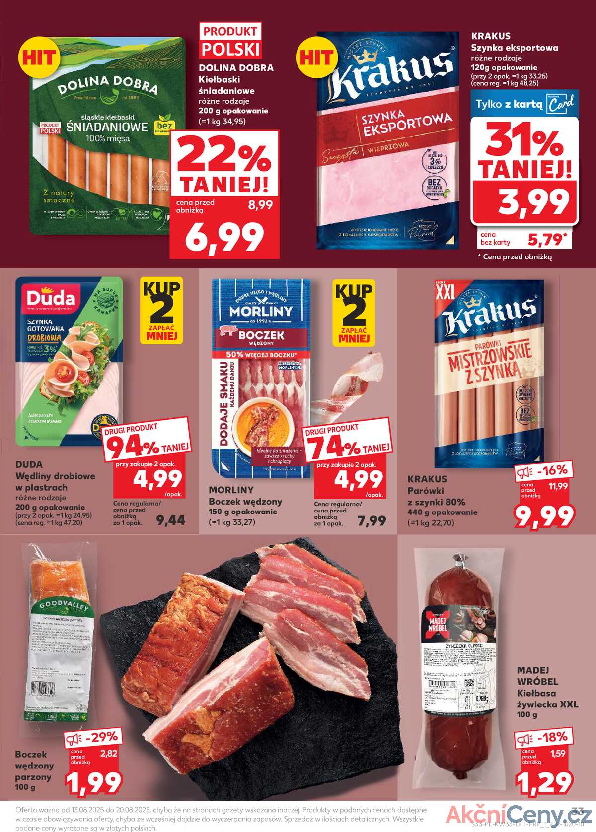 Leták Kaufland Polsko 13.8.-20.8.2025 - Noviny týdne strana 33