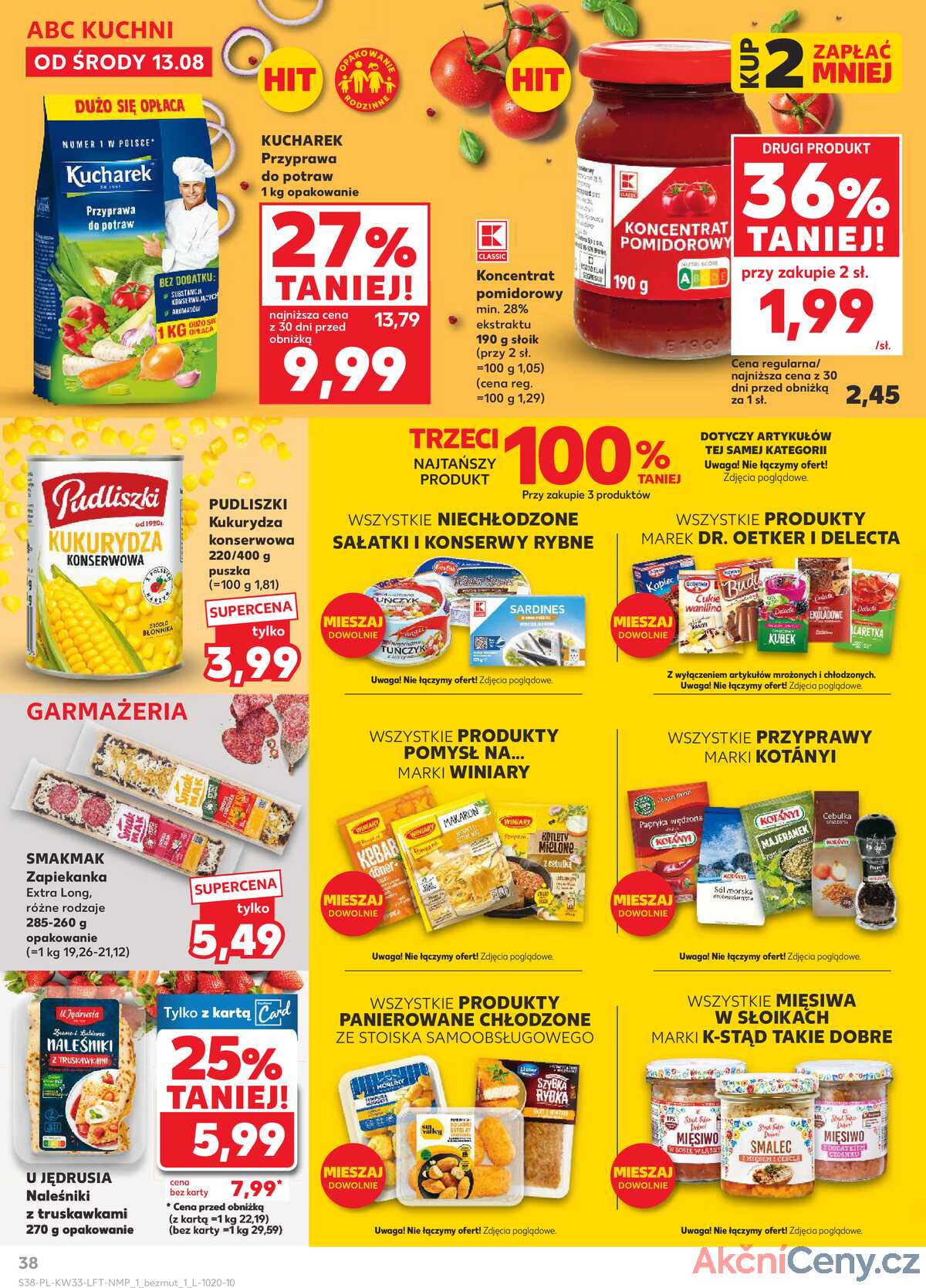 Leták Kaufland Polsko 13.8.-20.8.2025 - Noviny týdne strana 38