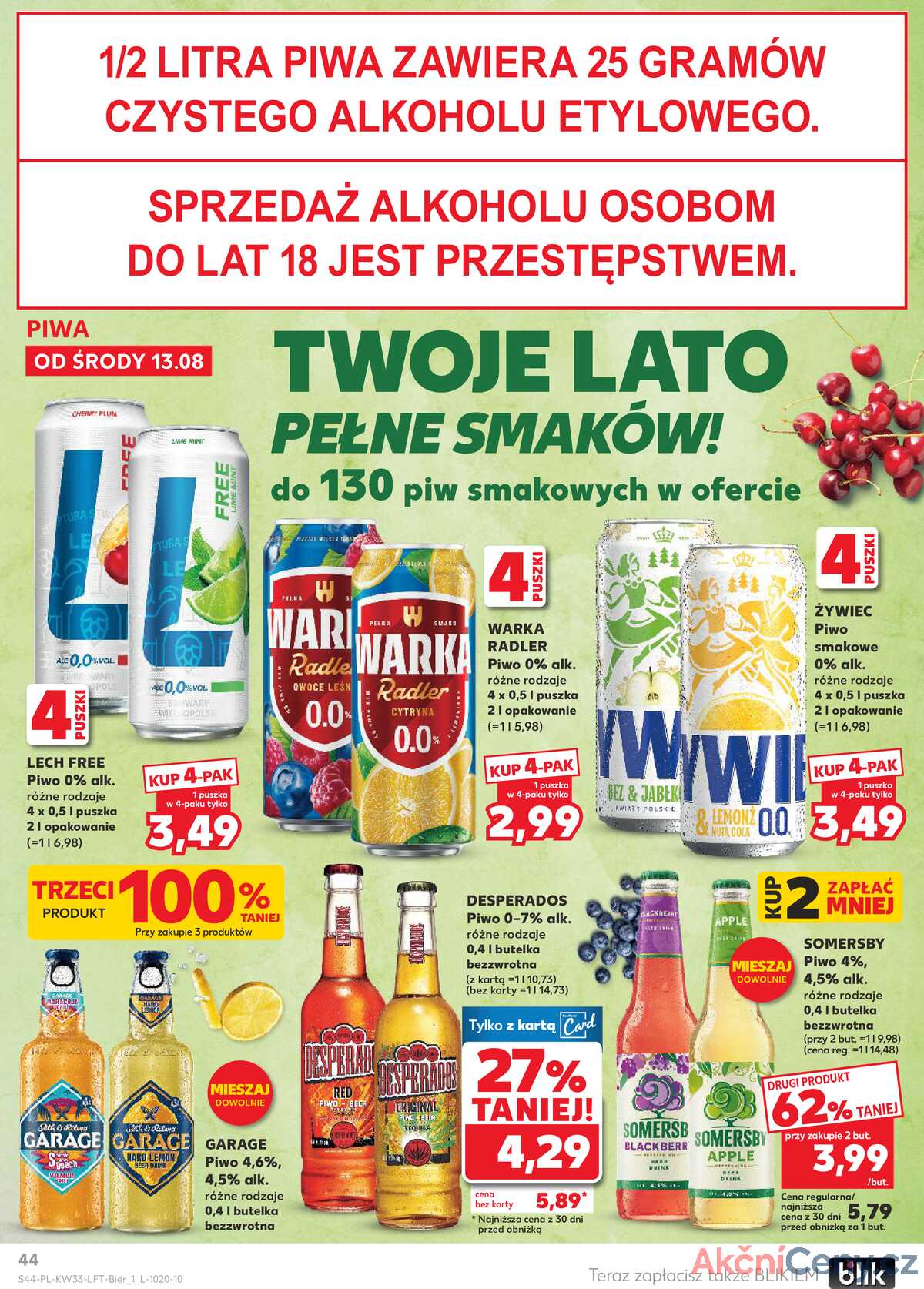Leták Kaufland Polsko 13.8.-20.8.2025 - Noviny týdne strana 44