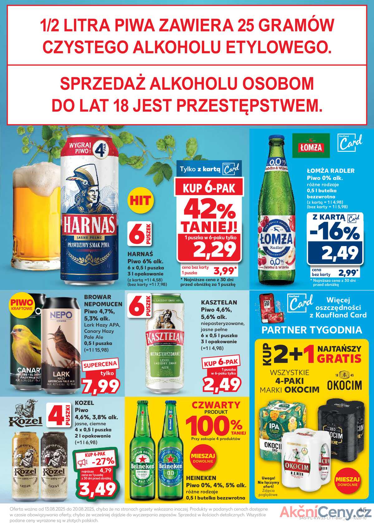 Leták Kaufland Polsko 13.8.-20.8.2025 - Noviny týdne strana 45