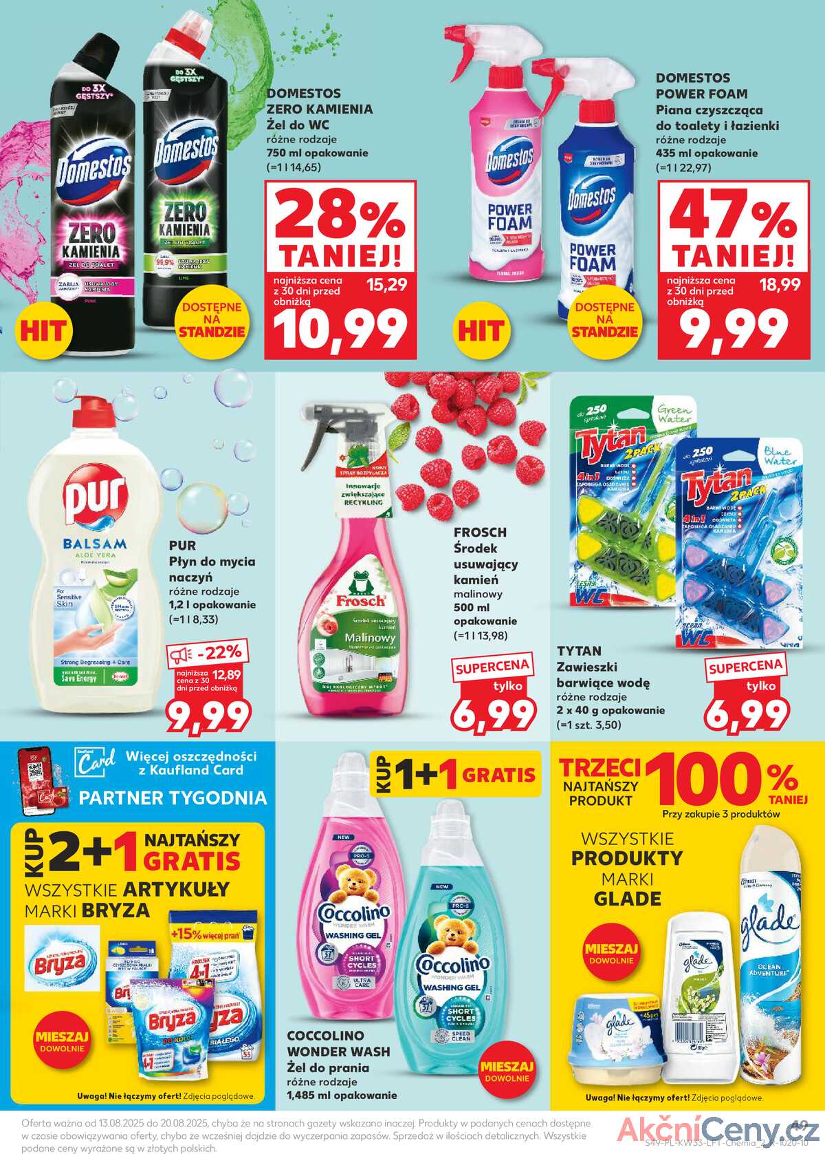 Leták Kaufland Polsko 13.8.-20.8.2025 - Noviny týdne strana 49