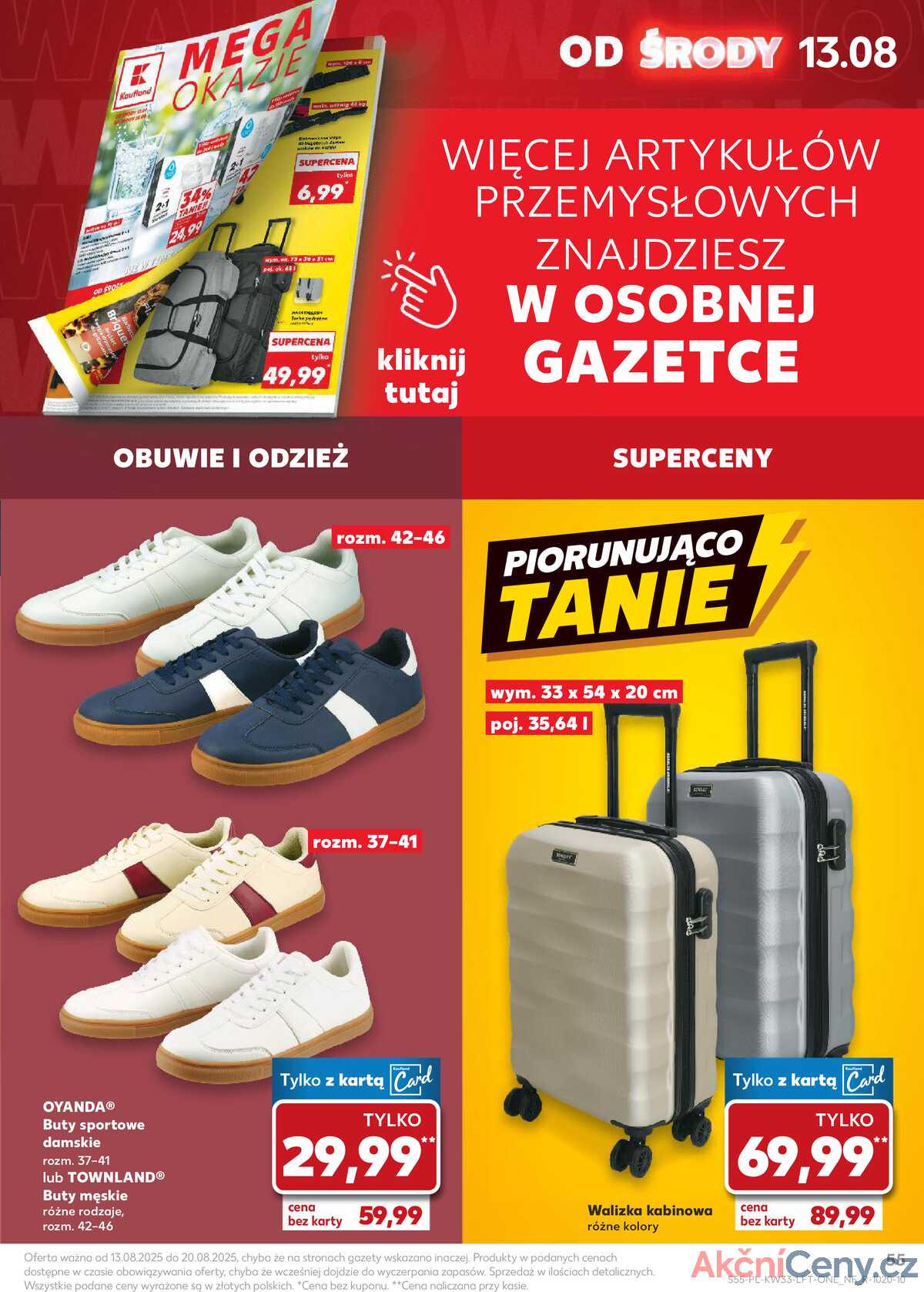 Leták Kaufland Polsko 13.8.-20.8.2025 - Noviny týdne strana 55