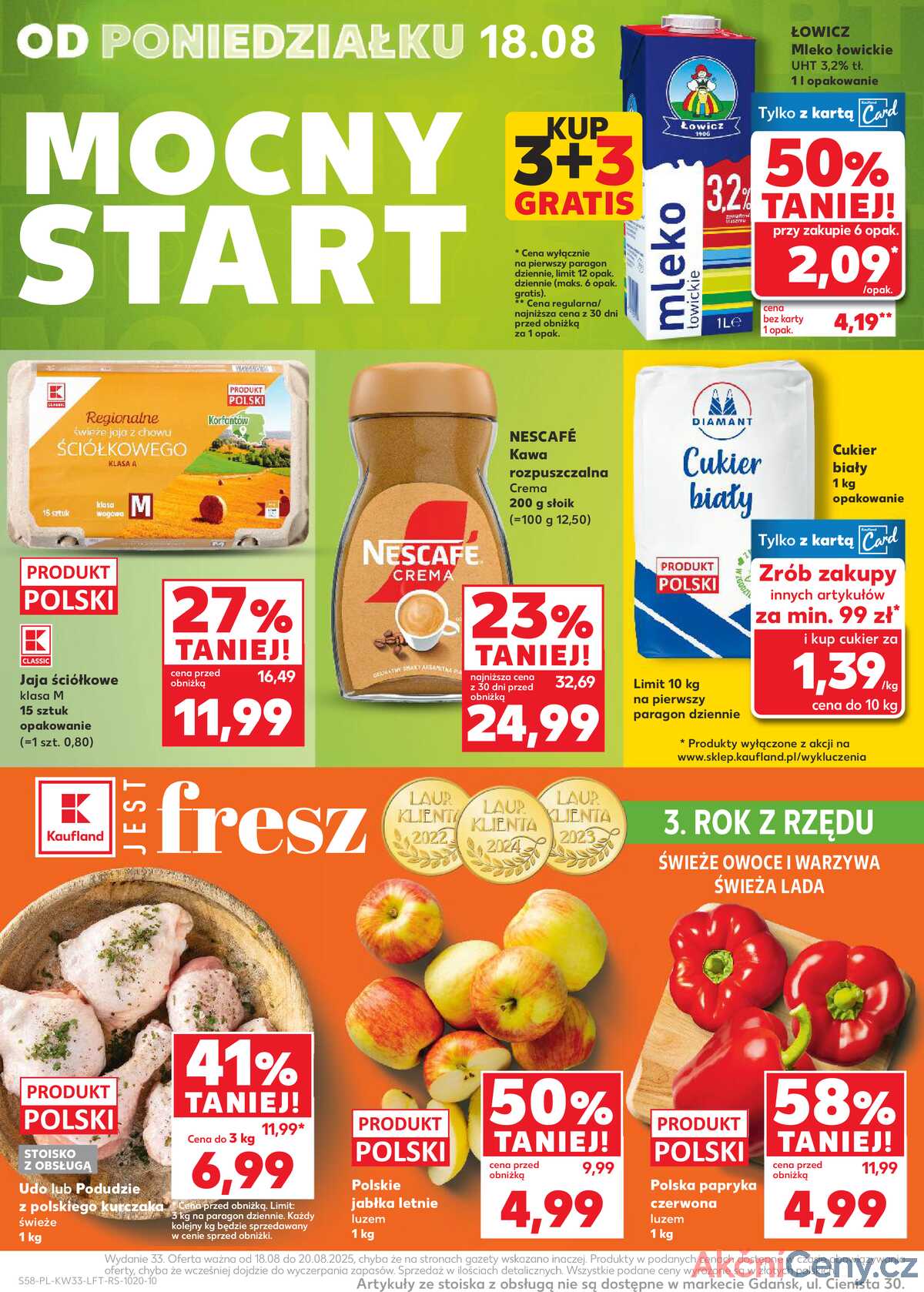 Leták Kaufland Polsko 13.8.-20.8.2025 - Noviny týdne strana 58