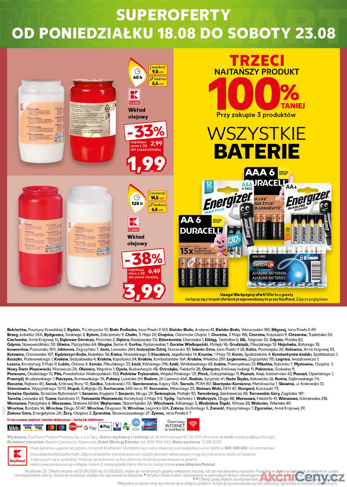 Leták Kaufland Polsko 13.8.-20.8.2025 strana 22