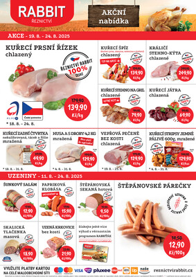 RABBIT řeznictví letáky