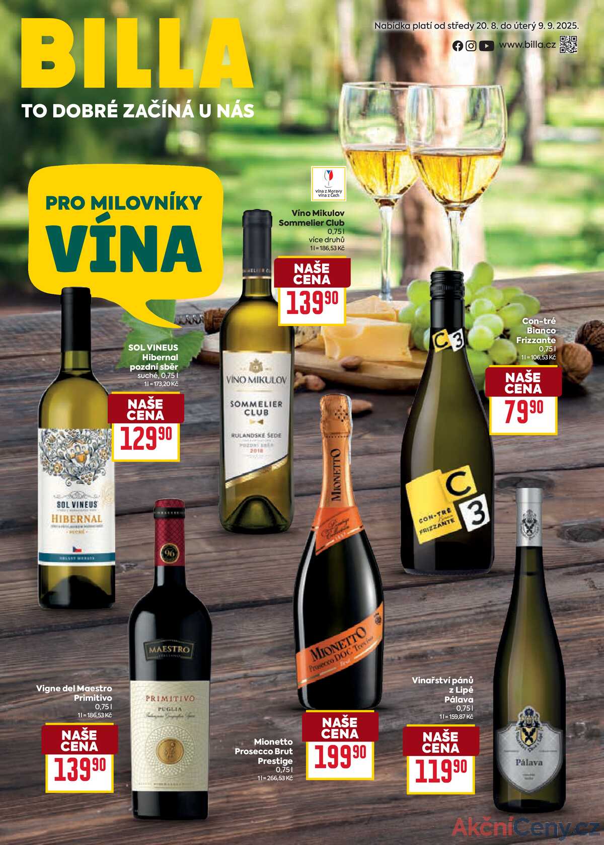 Billa katalog Víno od 20.8. do 9.9.2025 strana 1