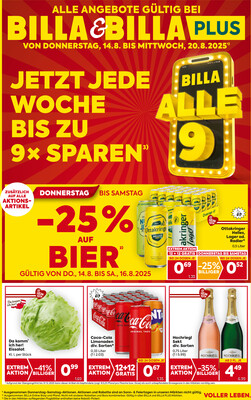 Leták BILLA Rakousko 14.8.-20.8.2025 - BILLA &amp;amp; BILLA PLUS