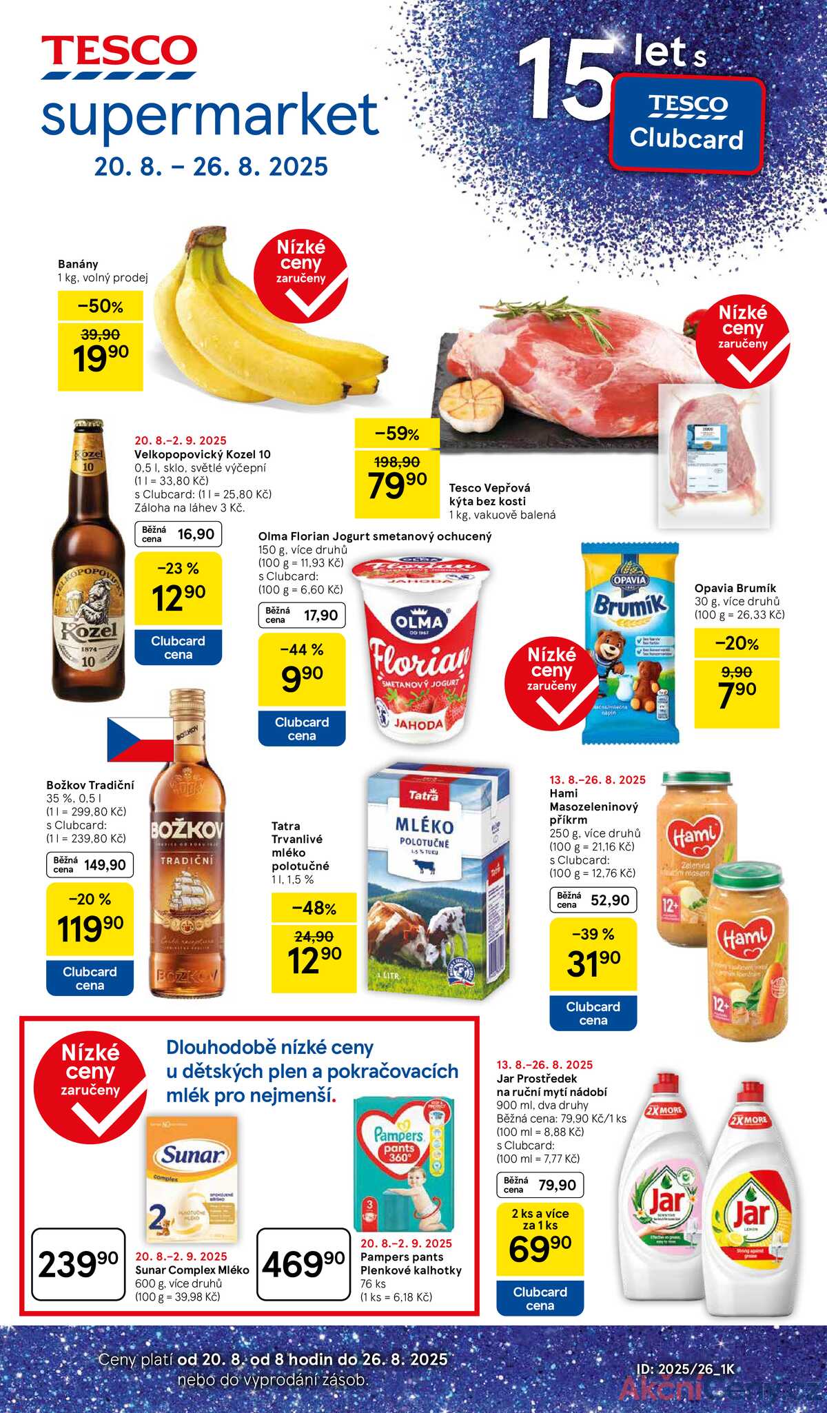 Tesco supermarkety od 20.8. do 26.8.2025 strana 1