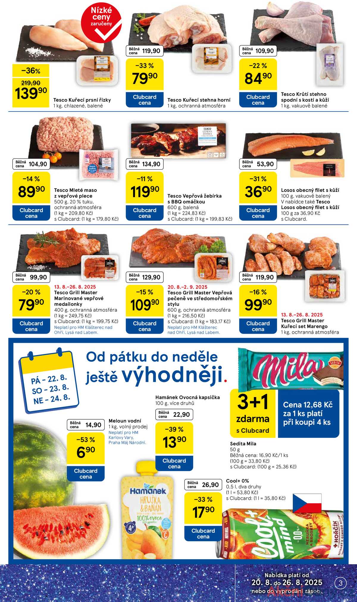 Tesco malé hypermarkety od 20.8. do 26.8.2025 strana 3