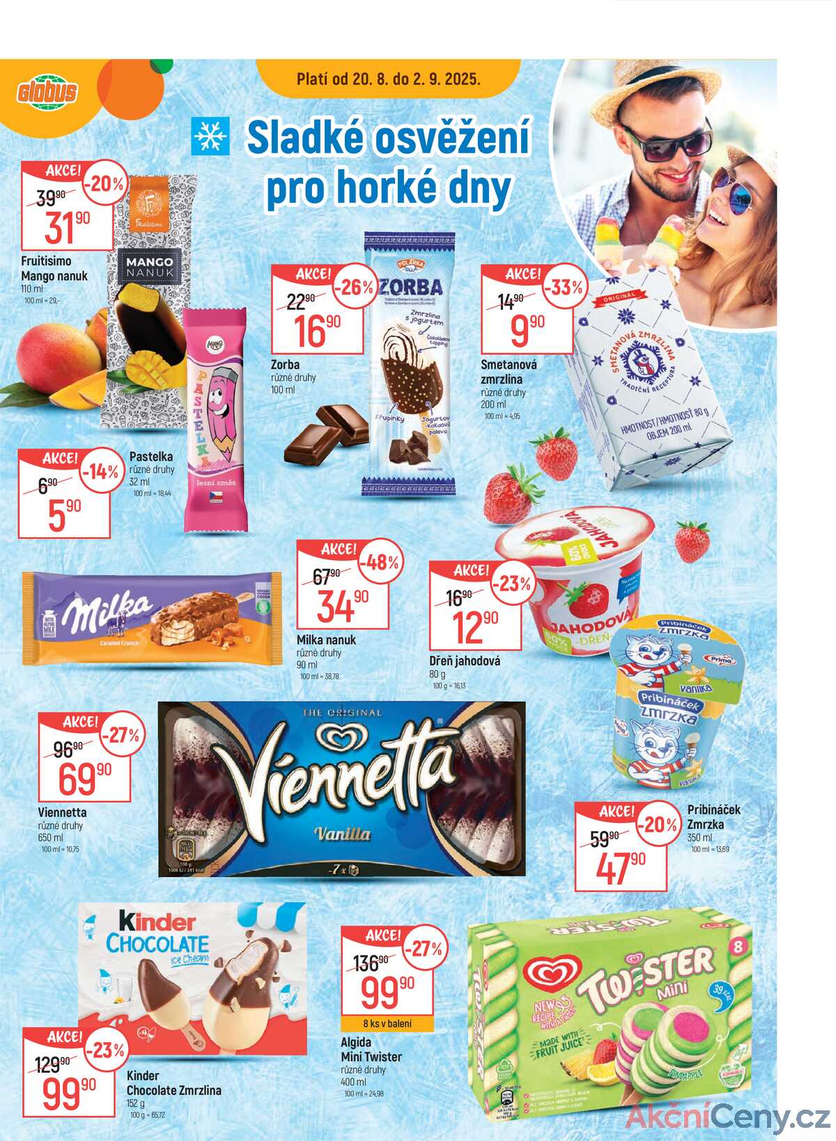 Akční leták Globus 20.8. - 26.8.2025 - Globus Praha - Zličín strana 2
