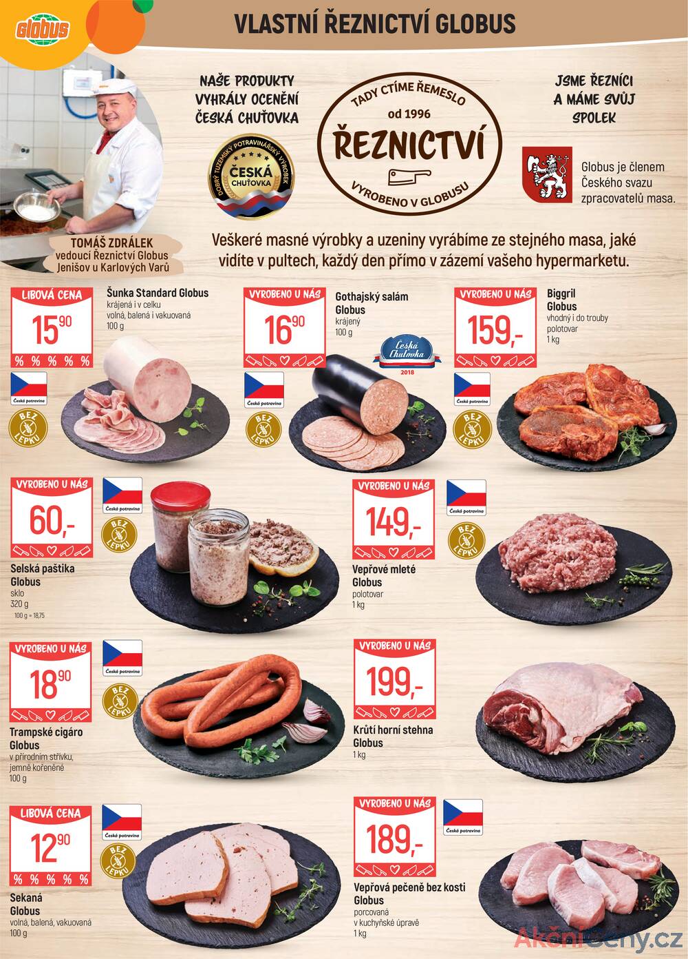 Leták Globus - Akční leták Globus 20.8. - 26.8.2025 - Globus Jenišov u Karlových Varů - strana 7