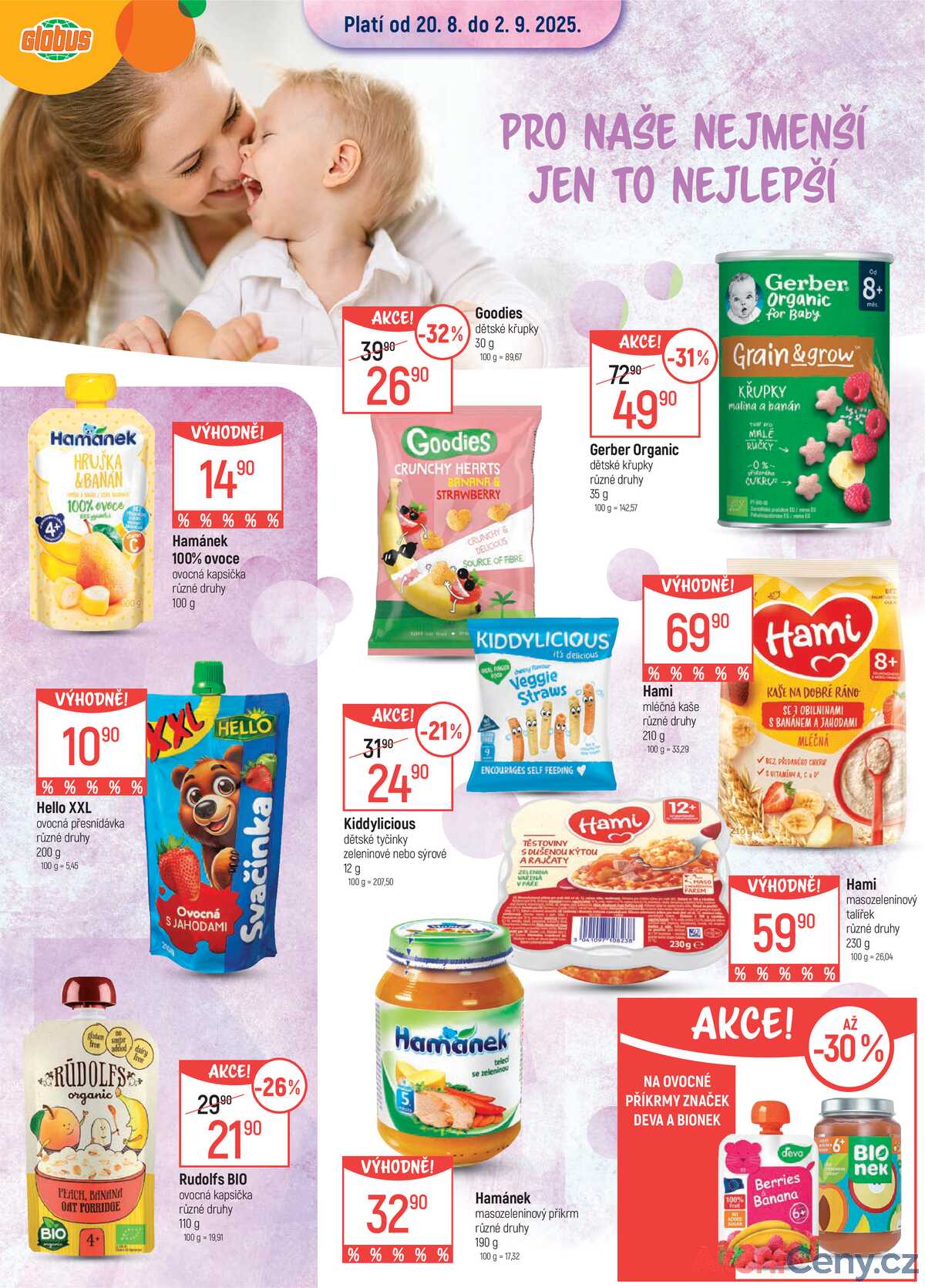 Akční leták Globus 20.8. - 2.9.2025 - Globus Praha - Štěrboholy strana 1