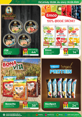 Tamda Foods od 20.8. do 26.8.2025