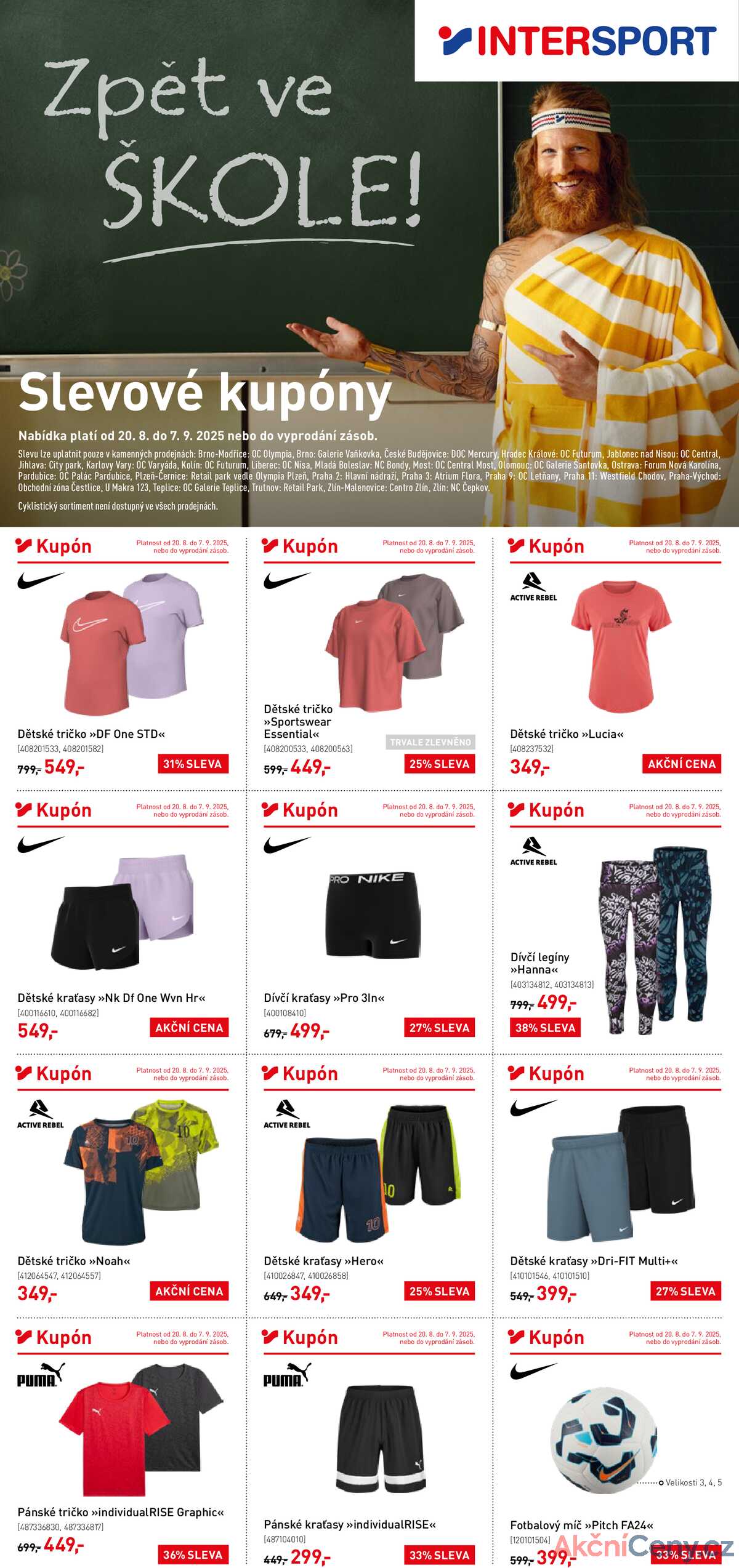 Intersport  od 20.8. do 7.9.2025 strana 1