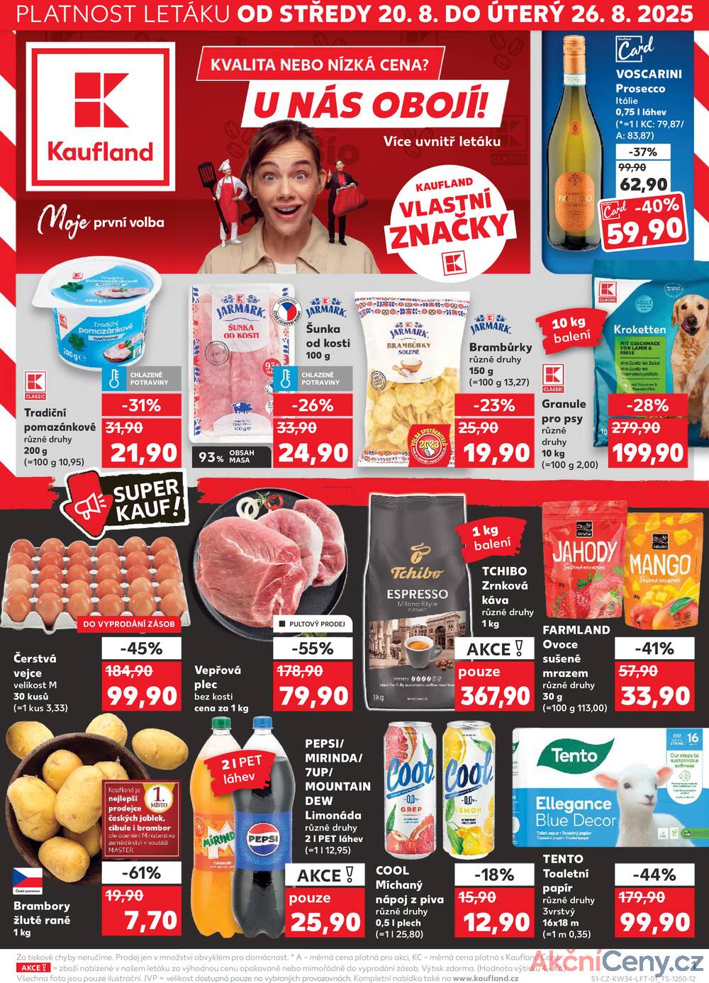 Leták Kaufland - Kaufland 20.8. - 26.8. - Kaufland - Rakovník (ul. Luženská) - strana 1