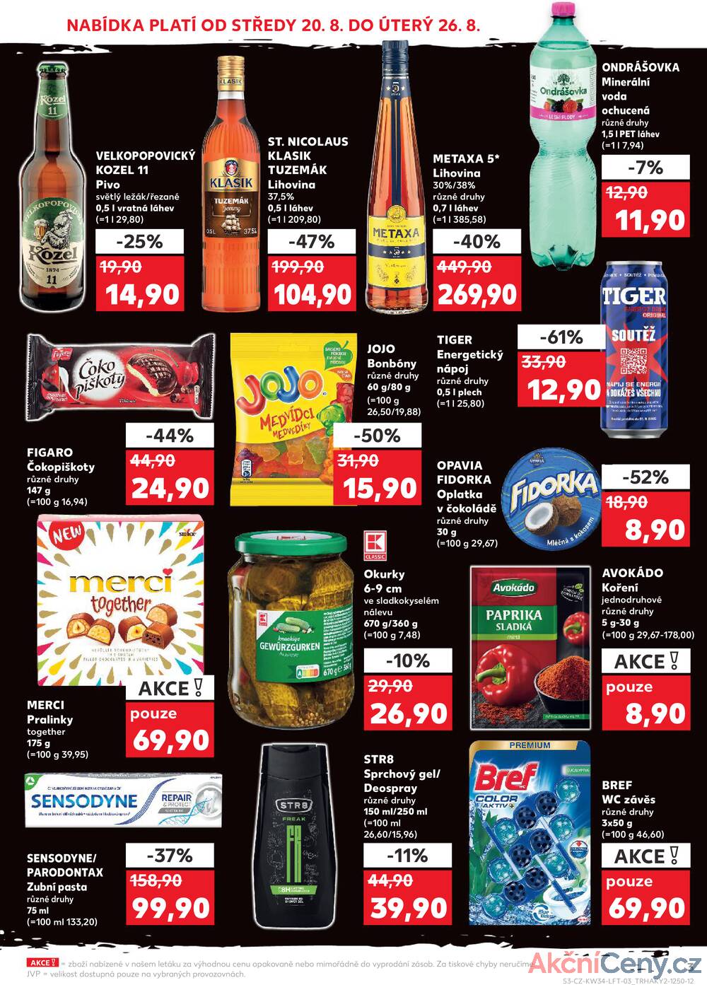 Leták Kaufland - Kaufland 20.8. - 26.8. - Kaufland - Rakovník (ul. Luženská) - strana 3