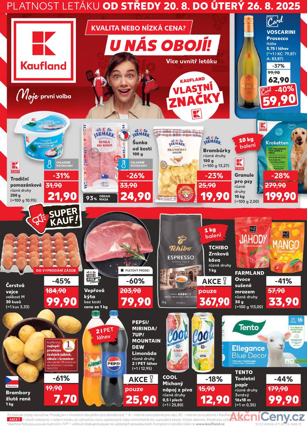 Leták Kaufland - Kaufland 20.8. - 26.8. - Kaufland - Český Těšín - strana 1