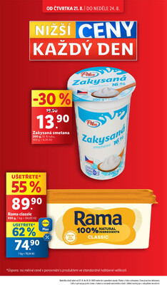Lidl Čtvrtek od 21.8. do 24.8.2025