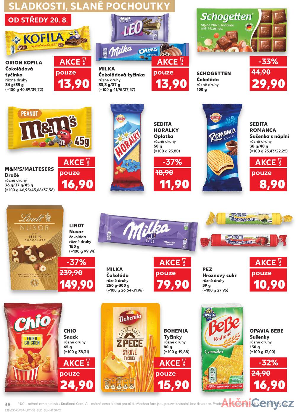 Leták Kaufland - Kaufland 20.8. - 26.8. - Kaufland - Varnsdorf - strana 38