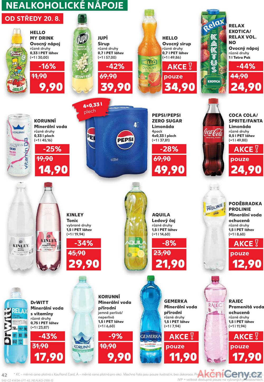 Leták Kaufland - Kaufland 20.8. - 26.8. - Kaufland - Plzeň (Lochotínská) - strana 42