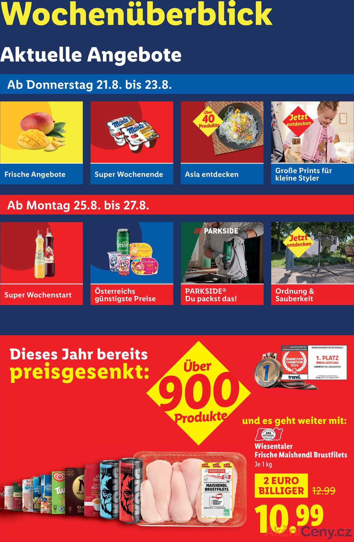 Leták Lidl Rakousko 21.8.-27.8.2025 strana 2