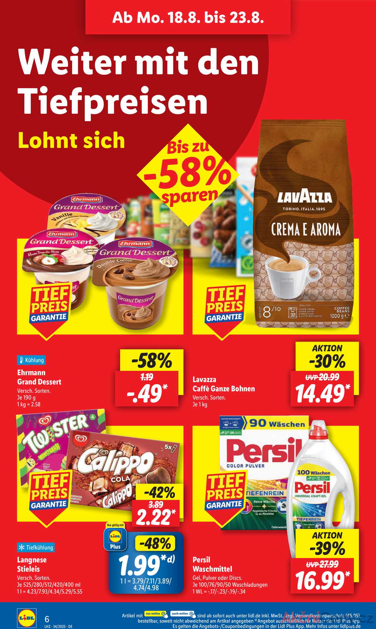 Leták Lidl Německo 18.8.-23.8.2025 strana 12