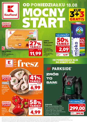 Leták Kaufland Polsko 18.8.-20.8.2025 - Silný start