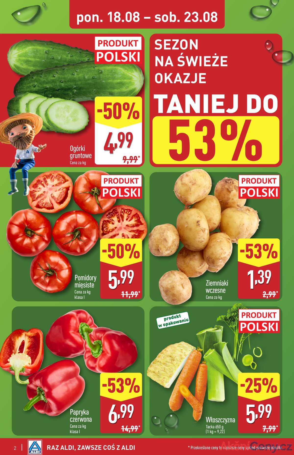 Leták Aldi Polsko 18.8.-23.8.2025 strana 2