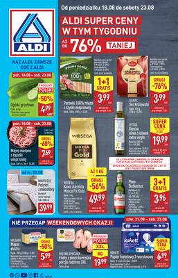 Leták Aldi Polsko 18.8.-23.8.2025