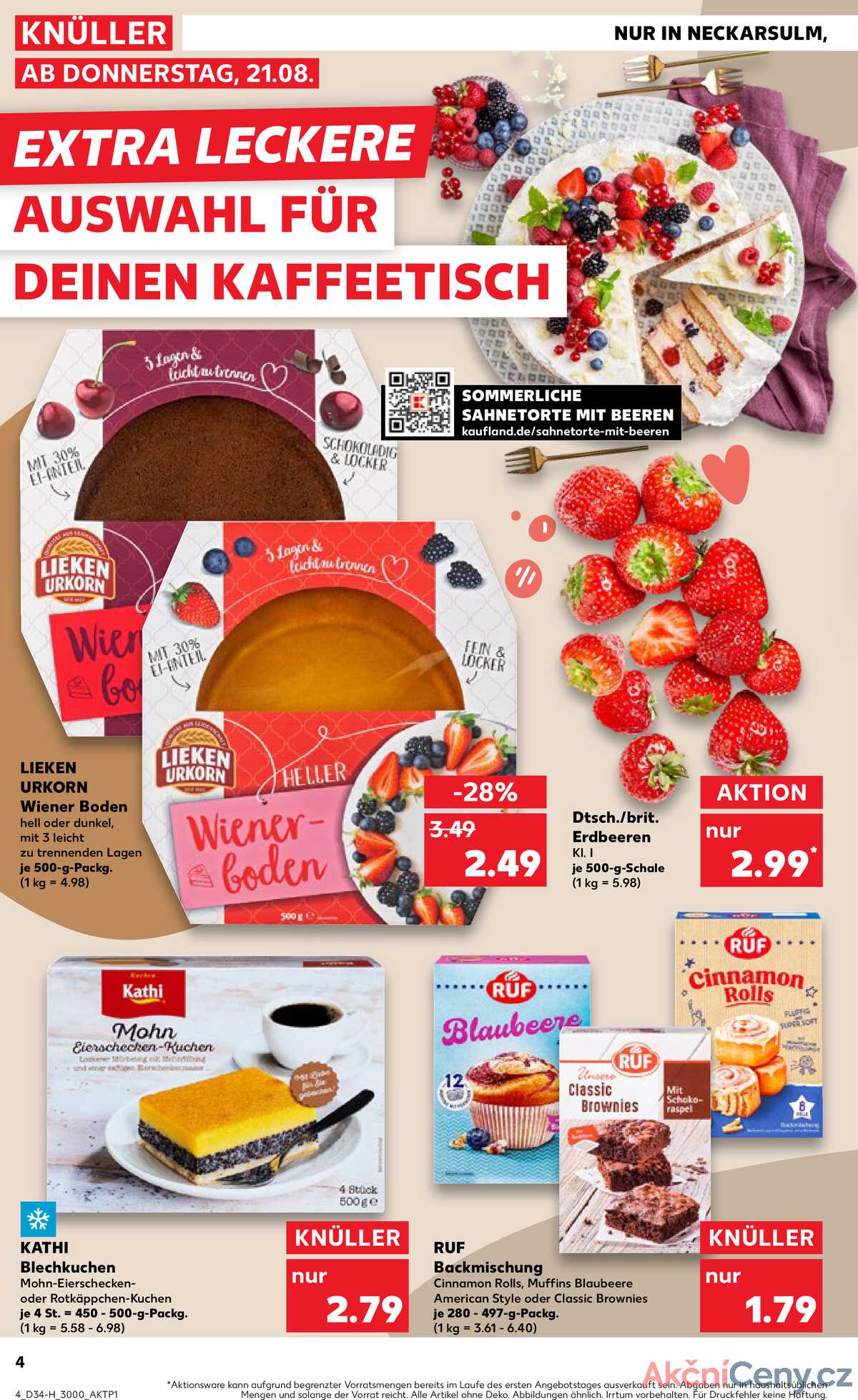 Leták Kaufland Německo 21.8.-27.8.2025 strana 4
