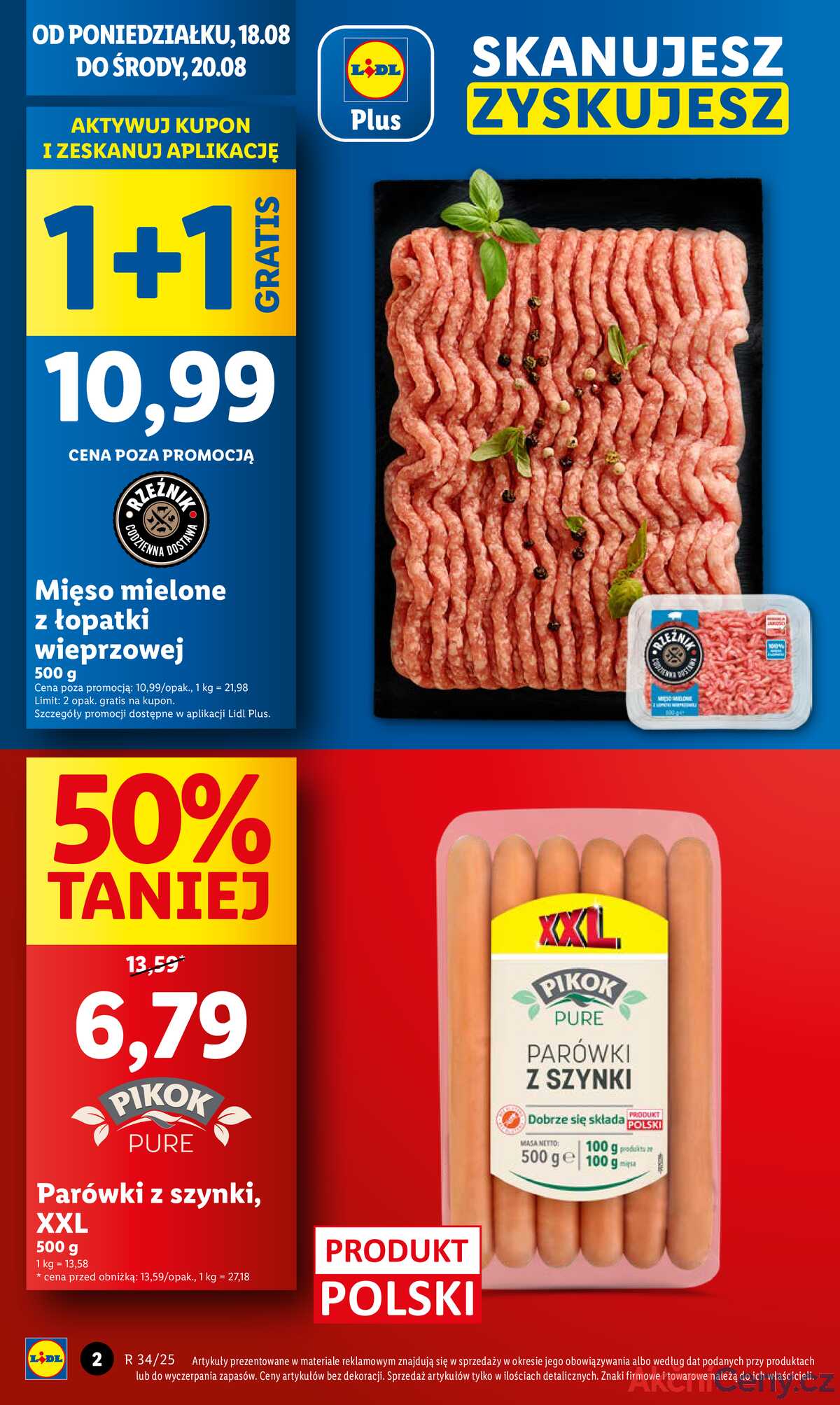 Leták Lidl Polsko 18.8.-20.8.2025 strana 2