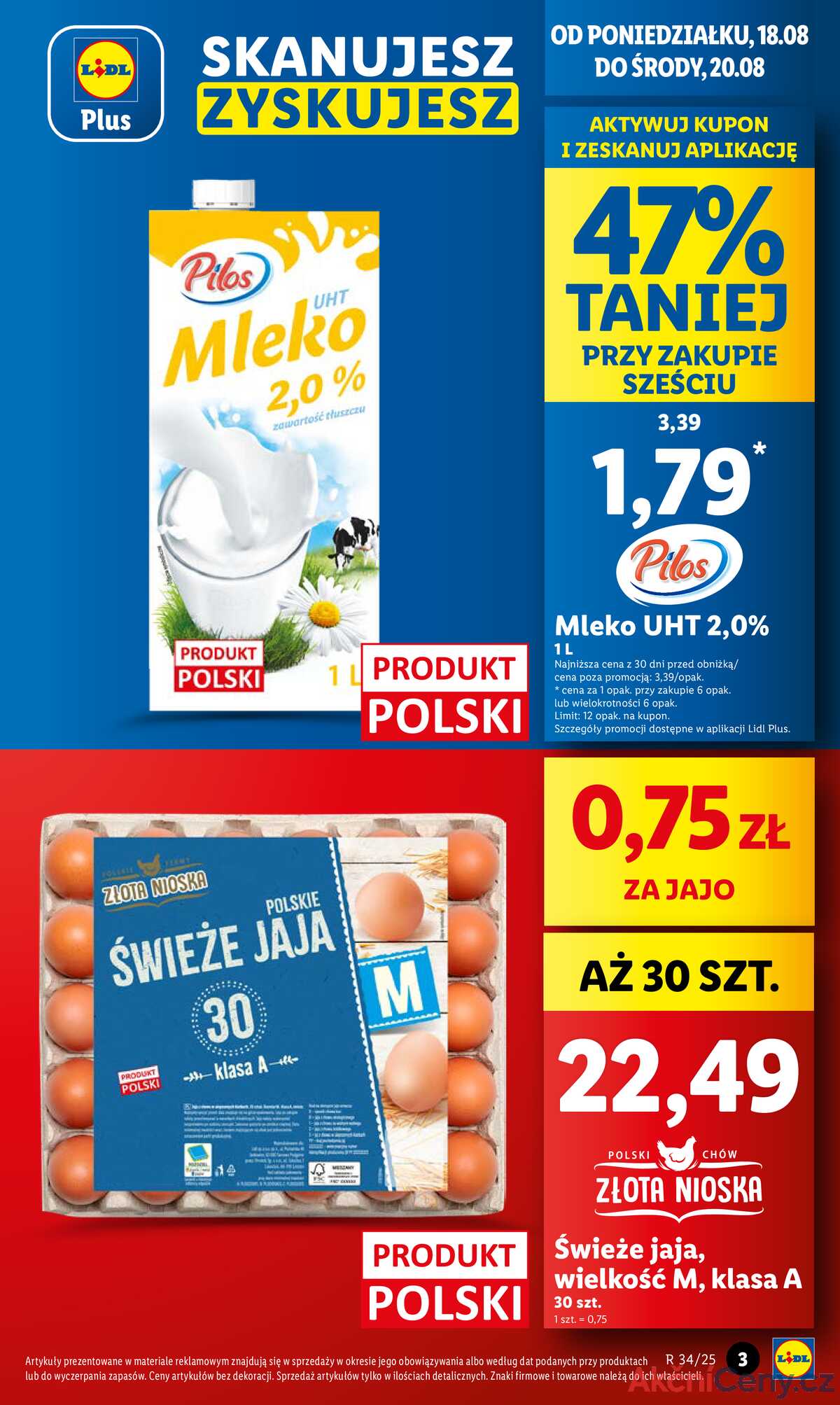 Leták Lidl Polsko 18.8.-20.8.2025 strana 3
