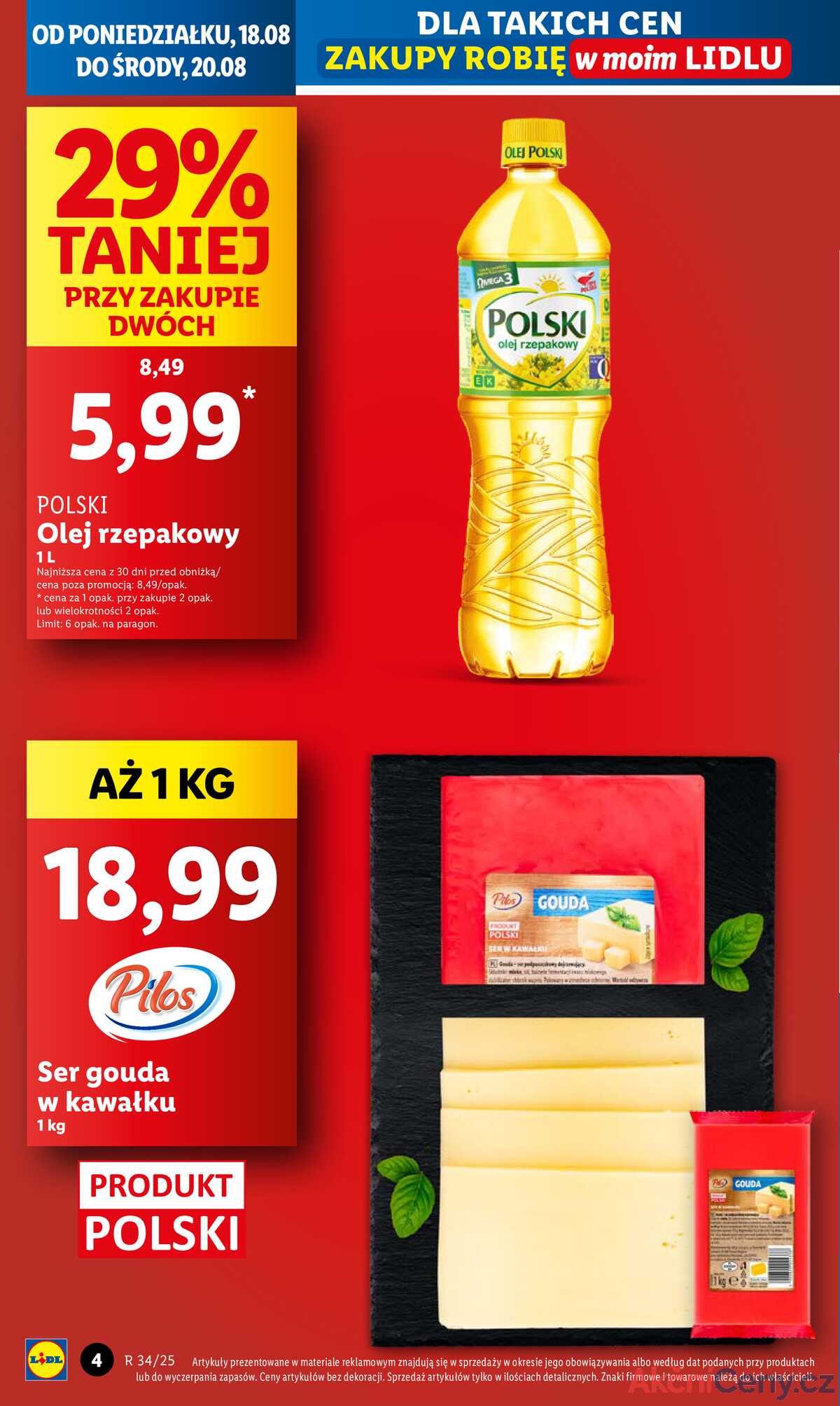 Leták Lidl Polsko 18.8.-20.8.2025 strana 4