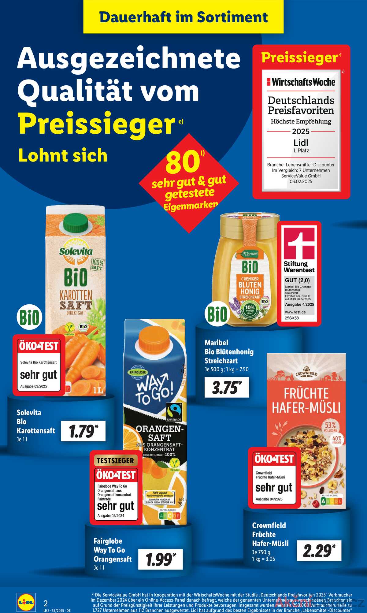 Leták Lidl Německo 25.8.-30.8.2025 strana 2