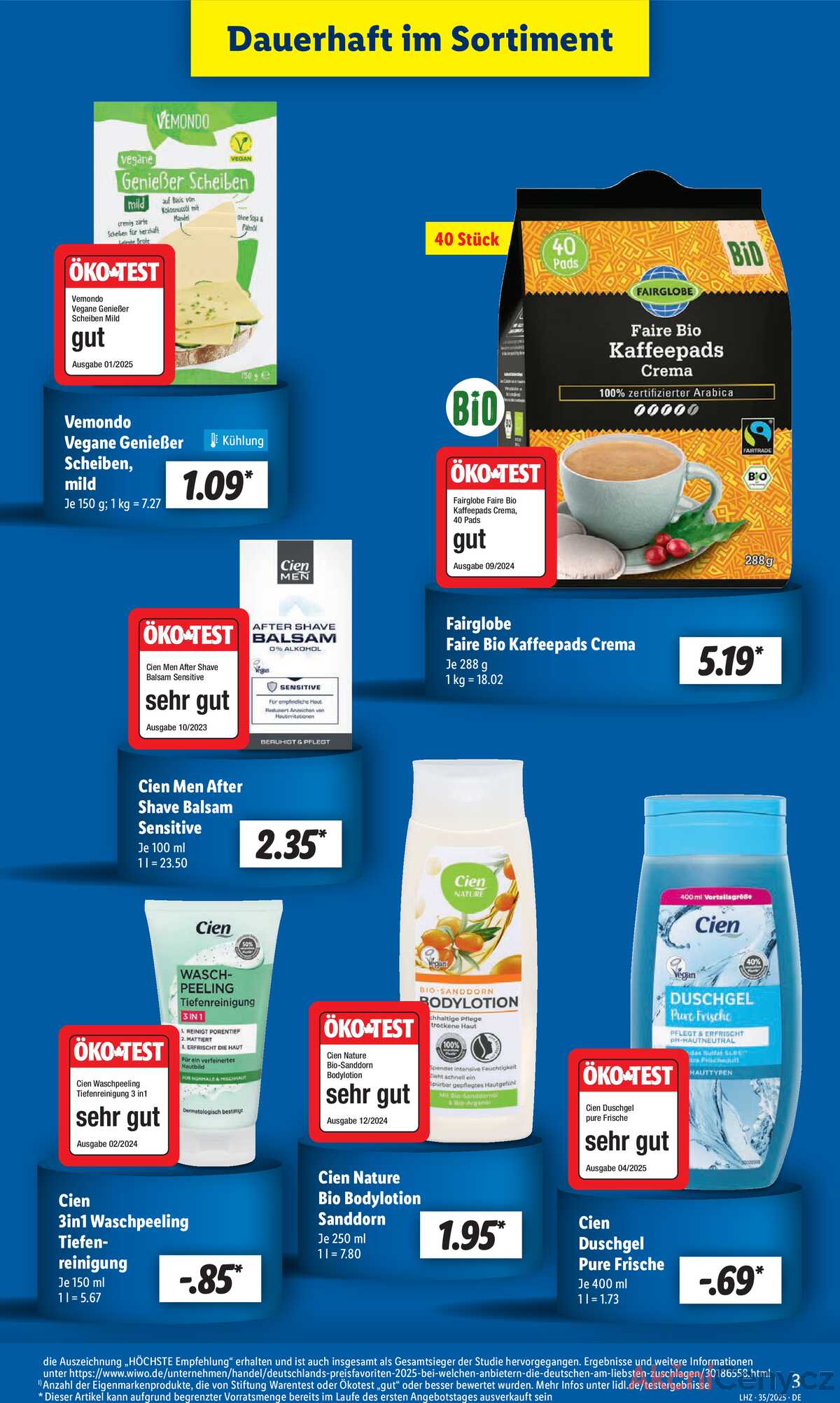 Leták Lidl Německo 25.8.-30.8.2025 strana 3