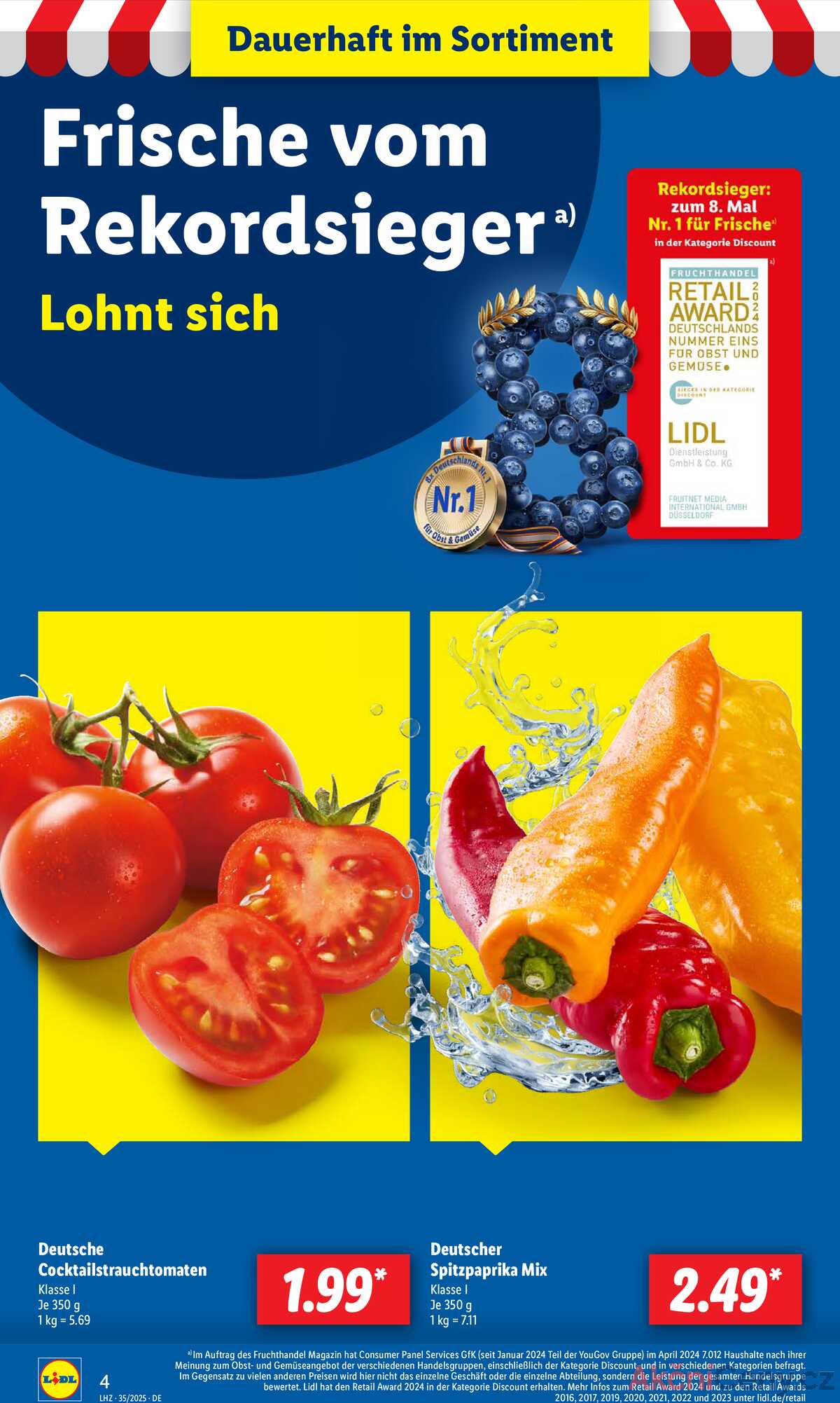 Leták Lidl Německo 25.8.-30.8.2025 strana 4