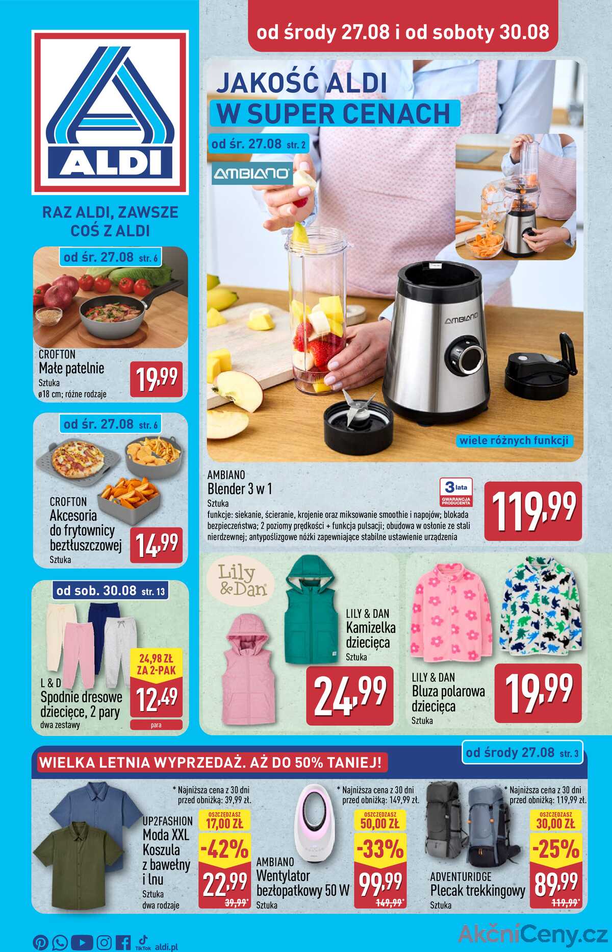 Leták Aldi Polsko 27.8.-2.9.2025 - Od středy 27.08 a strana 1