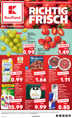 Leták Kaufland Německo 21.8.-27.8.2025